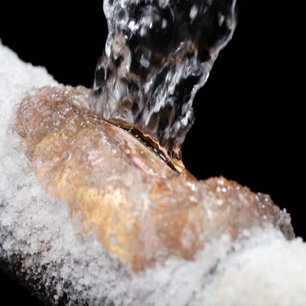 cold weather bring about expansion with water in the pipes that can lead to a burst!